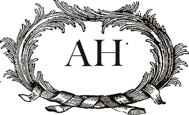 AH vintage monogram